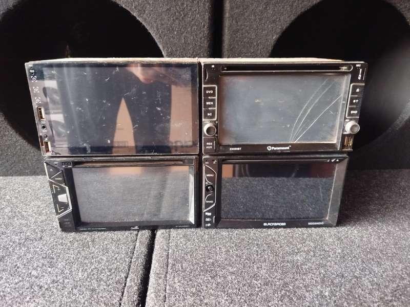 *One Bid for All 13* Various Double Din Head Units - Faulty - For Parts/Spares