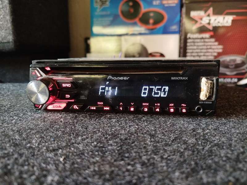 Pioneer Single Din Car Media Player with USB/AUX (DEH-X1950UB) - CD Not Working, Volume Knob Faulty