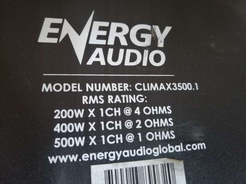 Energy Audio CLIMAX3500.1 Monoblock Amplifier