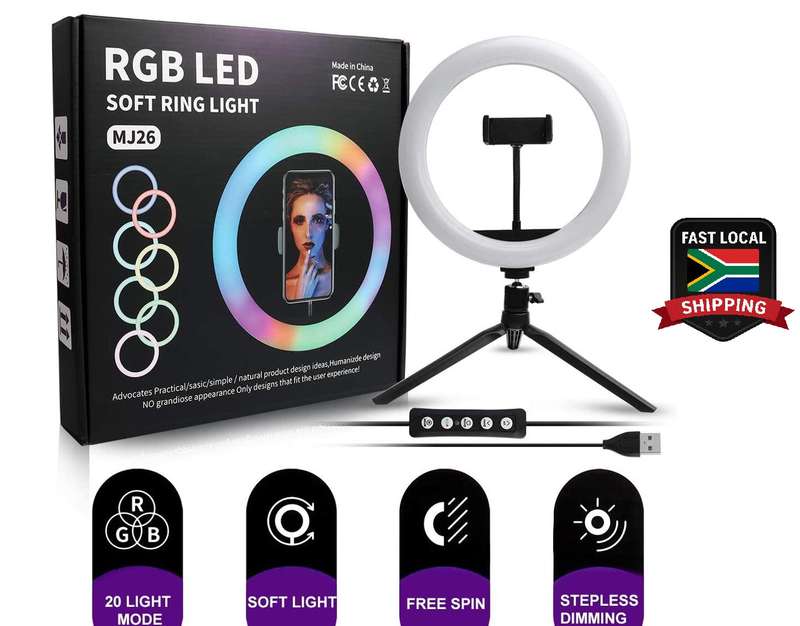 RGB LED Ring Light 10 Inch Light With Stand