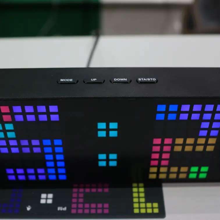 Dot Matrix LEGO Color-Changing LED Digital Clock