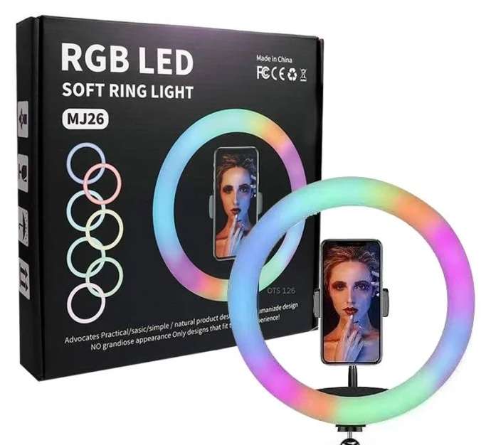 RGB LED Ring Light 10 Inch Light With Stand