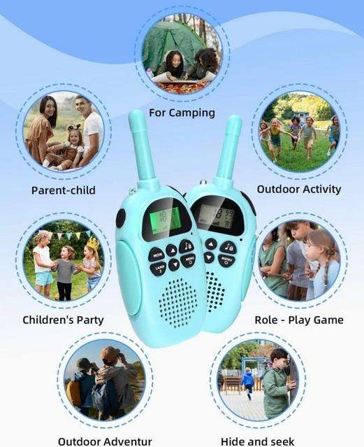 Mini Wireless Walkie Talkies for Kids Rechargeable
