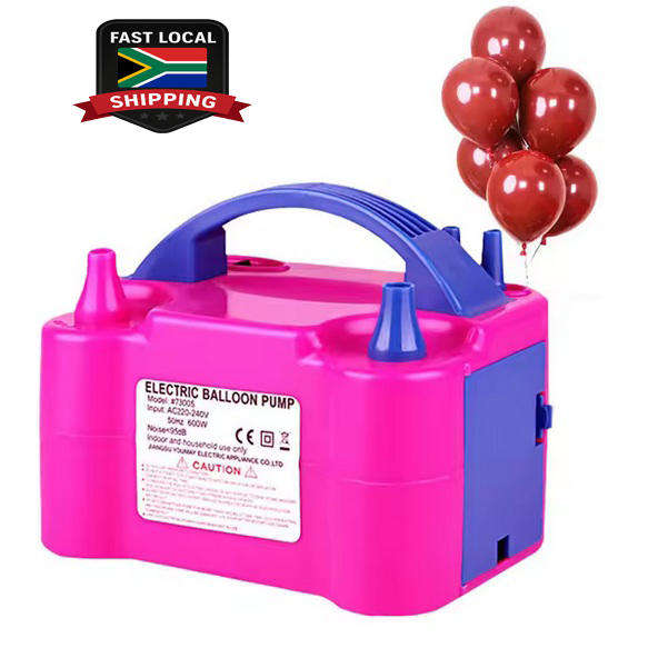 Portable High-Power Balloon Pump  Dual Nozzles for Fast Inflation  Perfect for Parties, Weddings .