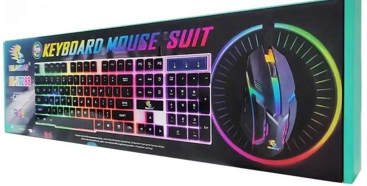 Gaming Keyboard And Mouse Combo [RGB Led Lighted]