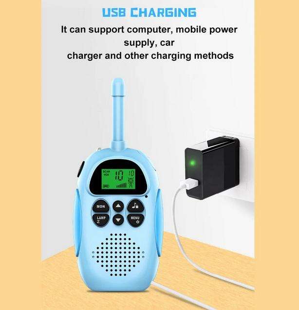 Mini Wireless Walkie Talkies for Kids Rechargeable