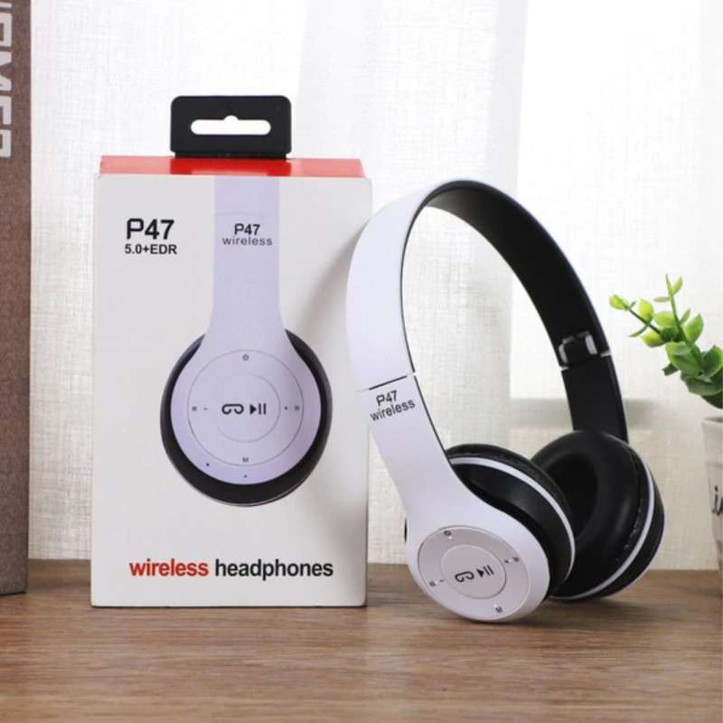 Wireless Bluetooth Headphones P47 [Stereo Sound, USB Charging, Assorted Colours]