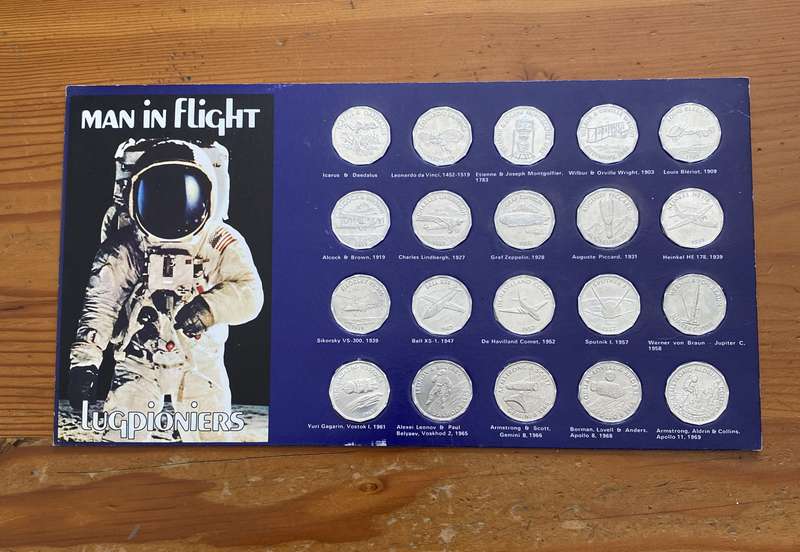 Man in Flight Coin Collection