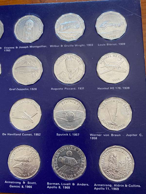Man in Flight Coin Collection