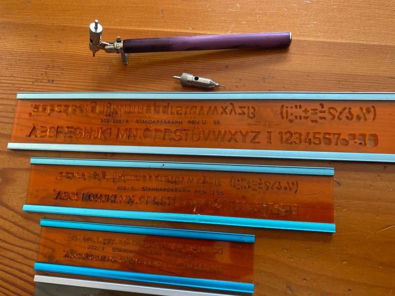 STANDARDGRAPH STENCILS WITH INK PEN