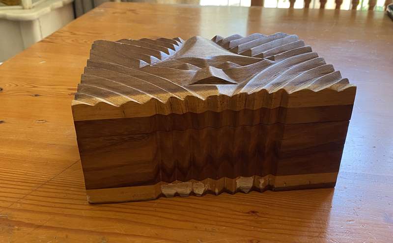 Hand Made Wooden box from the Okavango