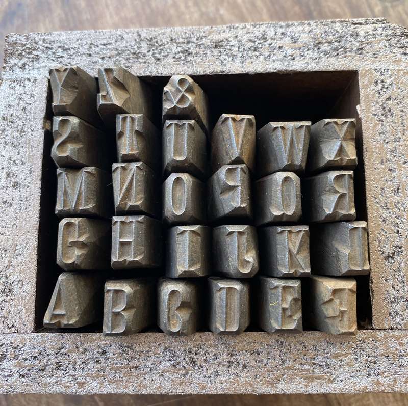 METAL ALPHABET STAMPS