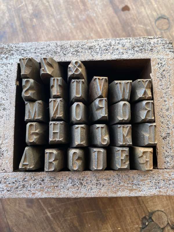 METAL ALPHABET STAMPS