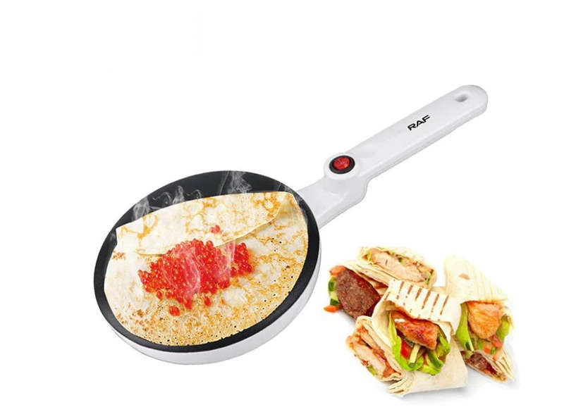RAF 650w. Non-Stick Crepe Making Pan - White