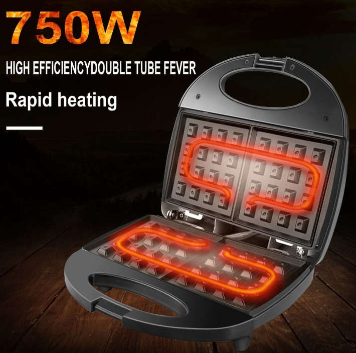 R.532H 750W Waffle Maker