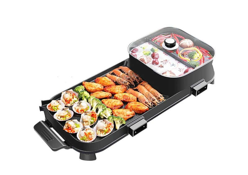 2 in 1 Electrical Barbecue Hotpot