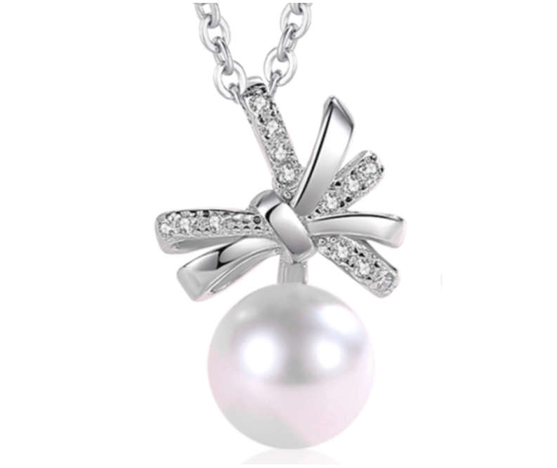925 Sterling Silver Pearl Pendant Necklaces