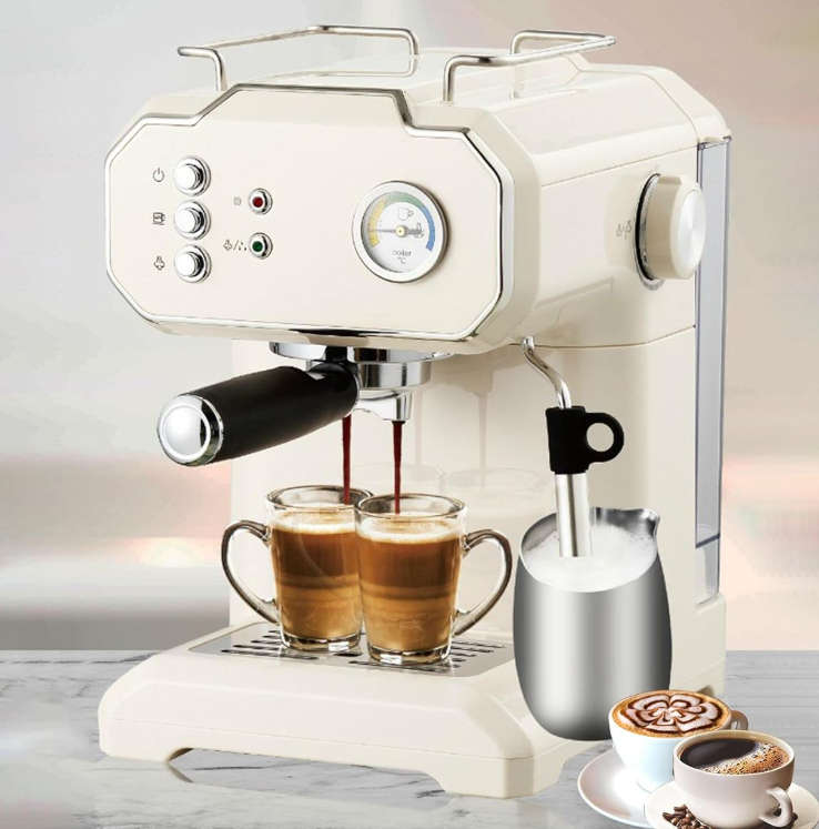 OUT OF STOCK-RAF Twin Brew Pro - 20Bar Espresso & Cappuccino Coffee Maker R.104W- OUT OF STOCK