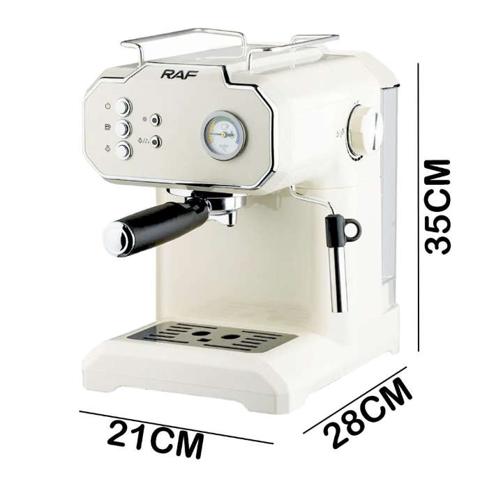 OUT OF STOCK-RAF Twin Brew Pro - 20Bar Espresso & Cappuccino Coffee Maker R.104W- OUT OF STOCK
