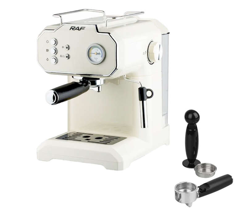 OUT OF STOCK-RAF Twin Brew Pro - 20Bar Espresso & Cappuccino Coffee Maker R.104W- OUT OF STOCK