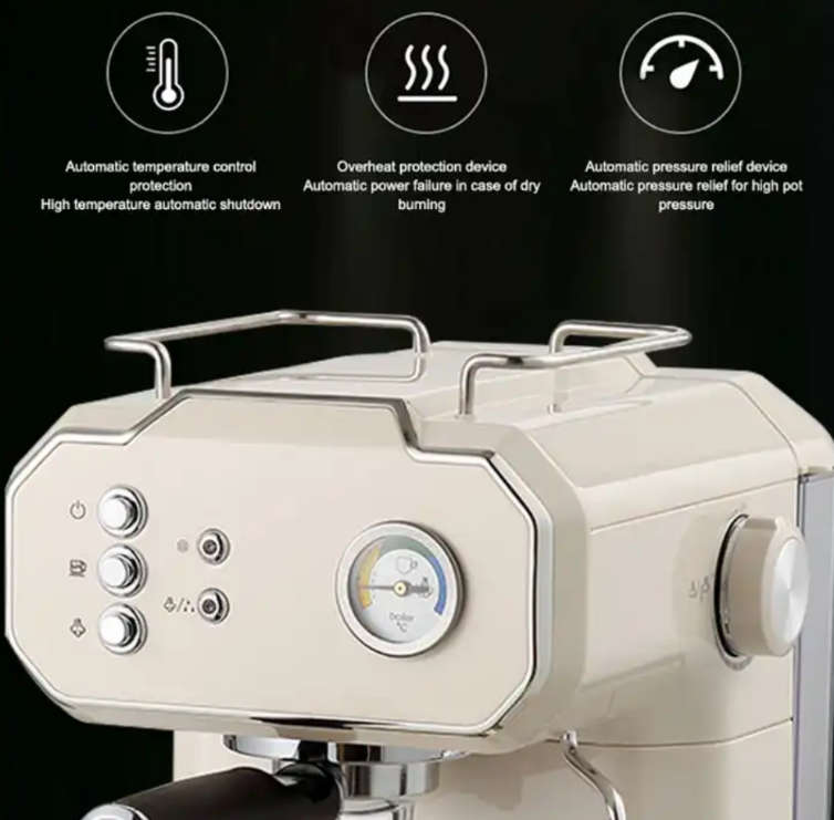 OUT OF STOCK-RAF Twin Brew Pro - 20Bar Espresso & Cappuccino Coffee Maker R.104W- OUT OF STOCK