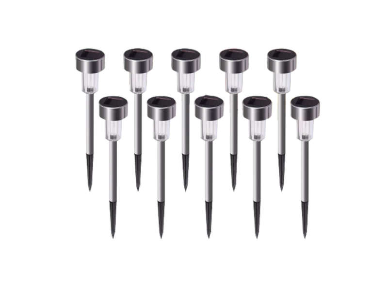 10 Pieces Of Waterproof Solar LED Light Garden Lamp Pathway Lights