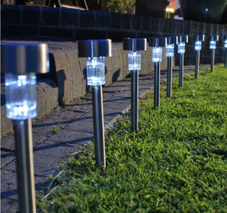 10 Pieces Of Waterproof Solar LED Light Garden Lamp Pathway Lights