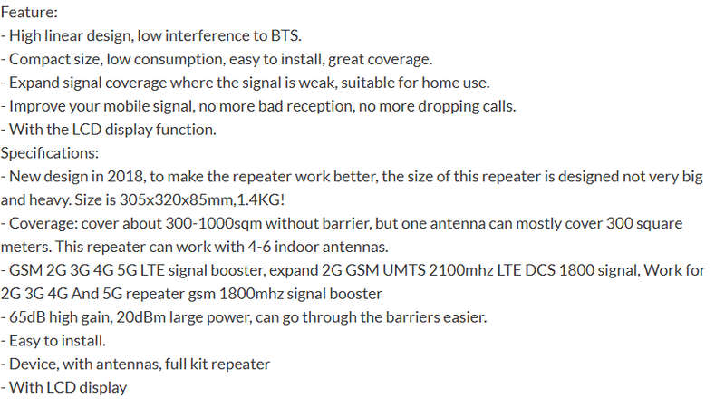 Tri Band Repeater 5G