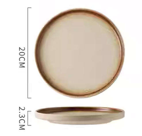 Dinner Plates Food Shallow Plate Creative Fresh Ceramic Steak Home Dishes for Serving Tableware Tray