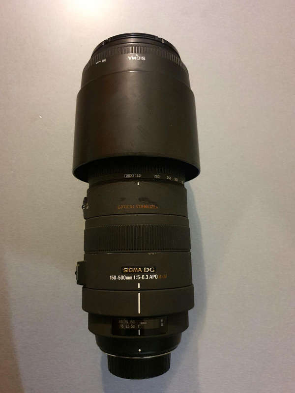 Sigma 150-500mm f/5-6.3 DG APO AF HSM OS Lens for Nikon