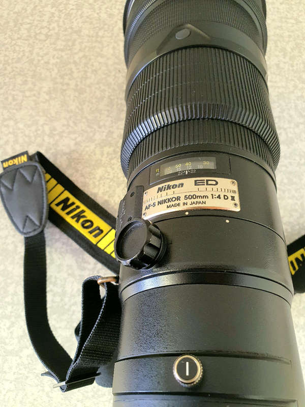 Nikon 500mm f4 AF-S Nikkor lens