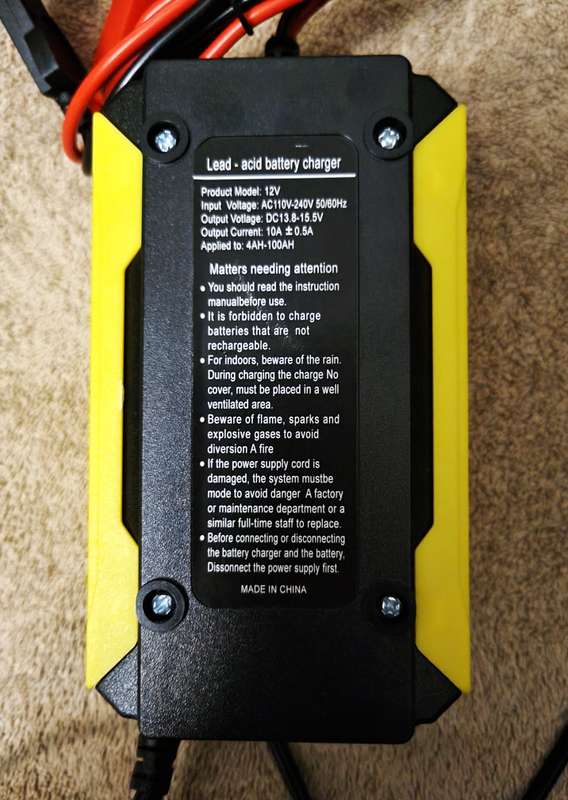 12V 10A Intelligent Battery Charger