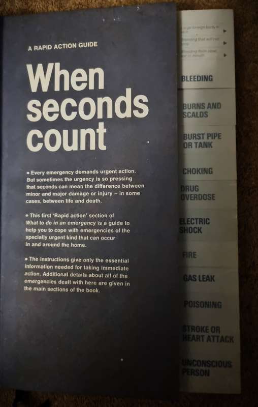 Readers Digest Guide to "What to do in an Emergency"