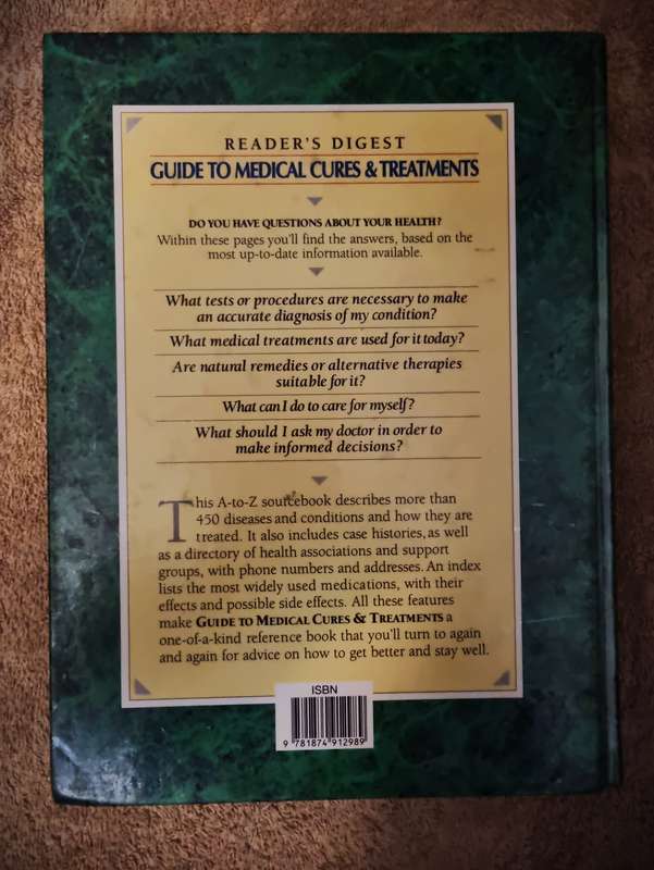 Readers Digest Guide to Medical Cures and Treatments