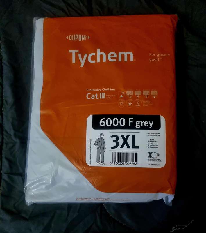 TYCHEM 6000 F grey protective suit