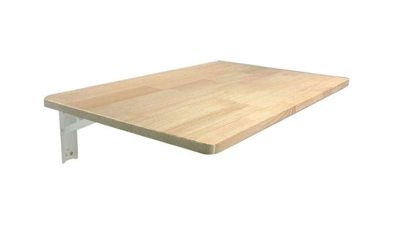 Wall-Mounted Foldable Wooden Desk  Space-Saving Multipurpose Table