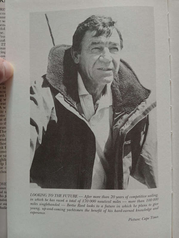 Reed in the wind by Springbok yachtsman and sailing legend Bertie Reed