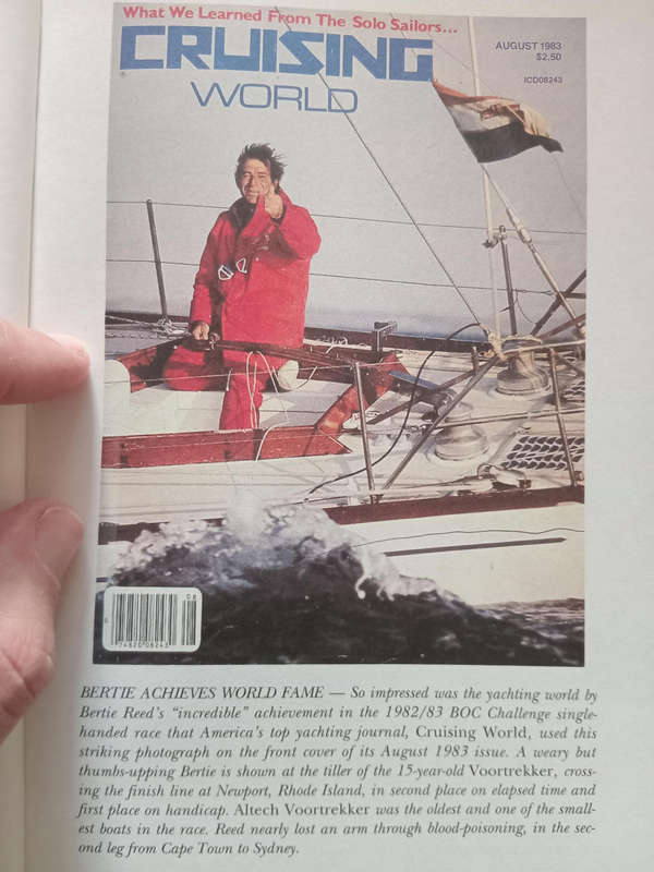 Reed in the wind by Springbok yachtsman and sailing legend Bertie Reed