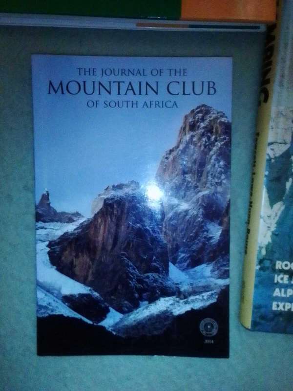 3 MOUNTAINEERING AND CLIMBING BOOKS and 2 SA MOUNTAIN PHOTOS IN FRAMES