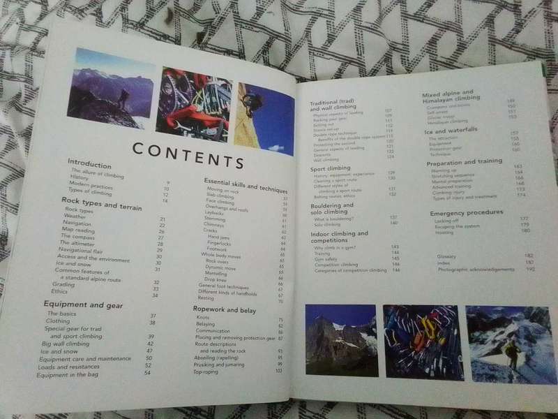 A set of two mountain climbing books
