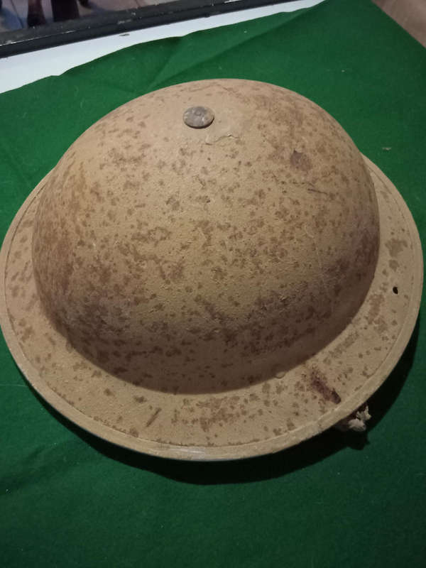 British WW2 steel brodie helmet