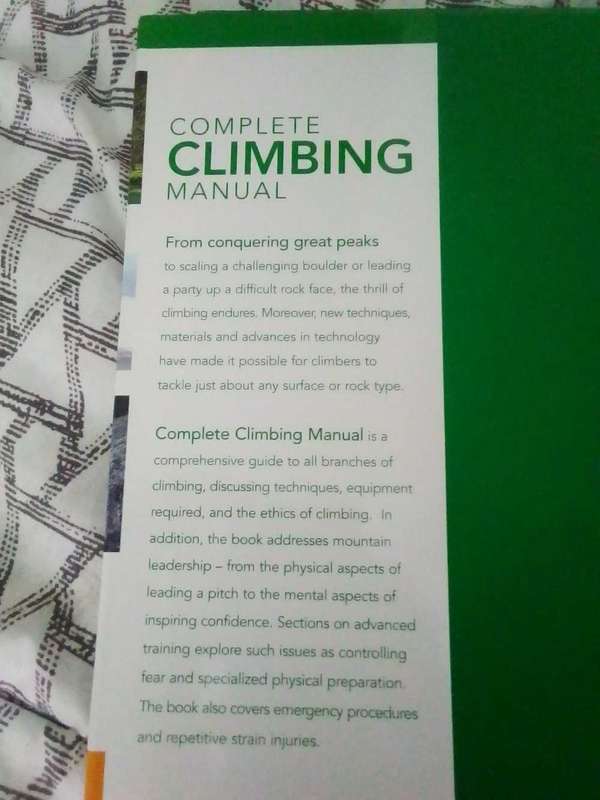 A set of two mountain climbing books