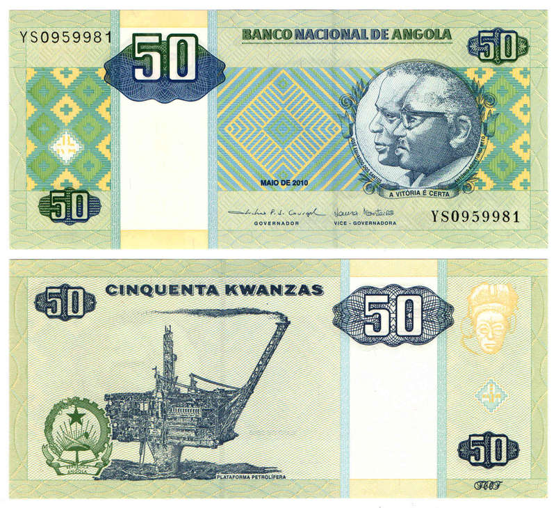 Angola - 50 Kwanzas 2010 UNC (Scarse)