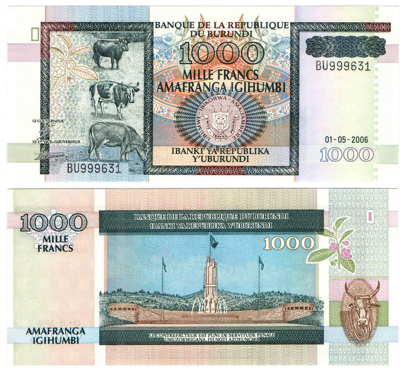 Burundi - 2000 Francs 2006 UNC
