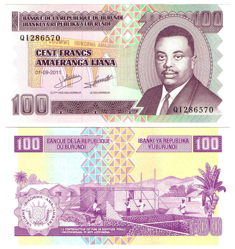 Burundi - 100 Francs 2011 UNC
