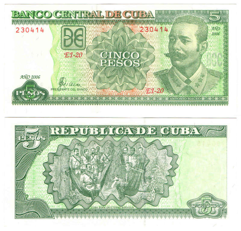 Cuba - 5 Pesos 2006 UNC
