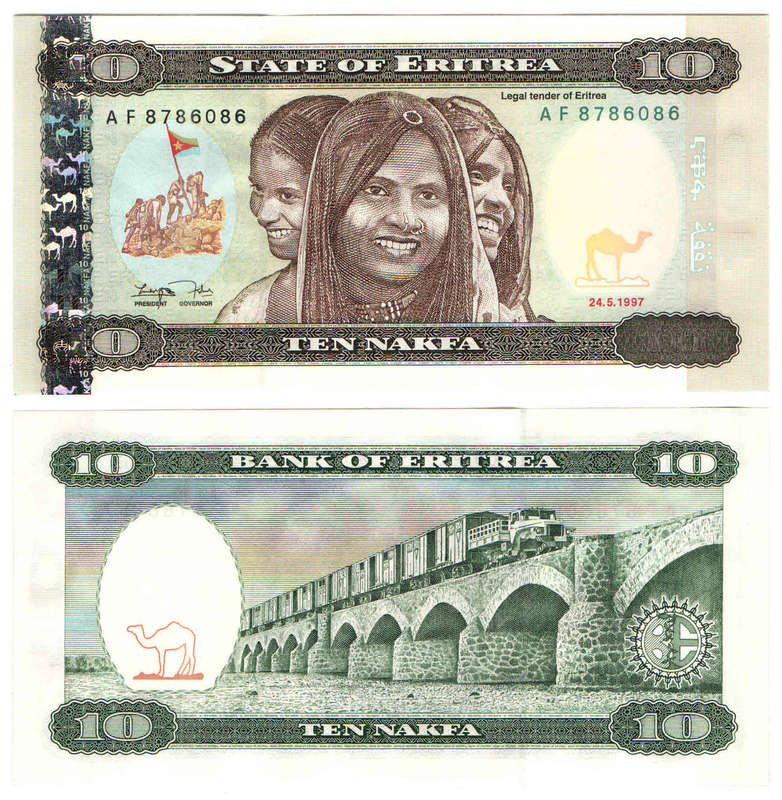 Eritrea - 10 Nakfa 1997 UNC