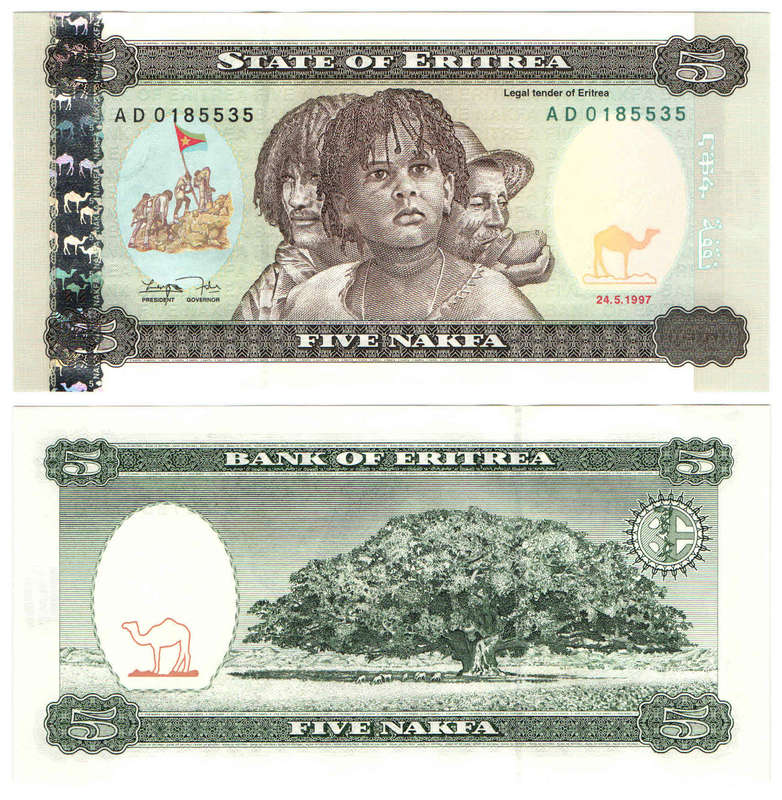 Eritrea - 5 Nakfa 1997 UNC