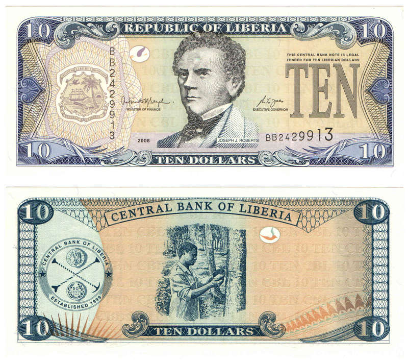 Liberia - 10 Dollars 2006 UNC