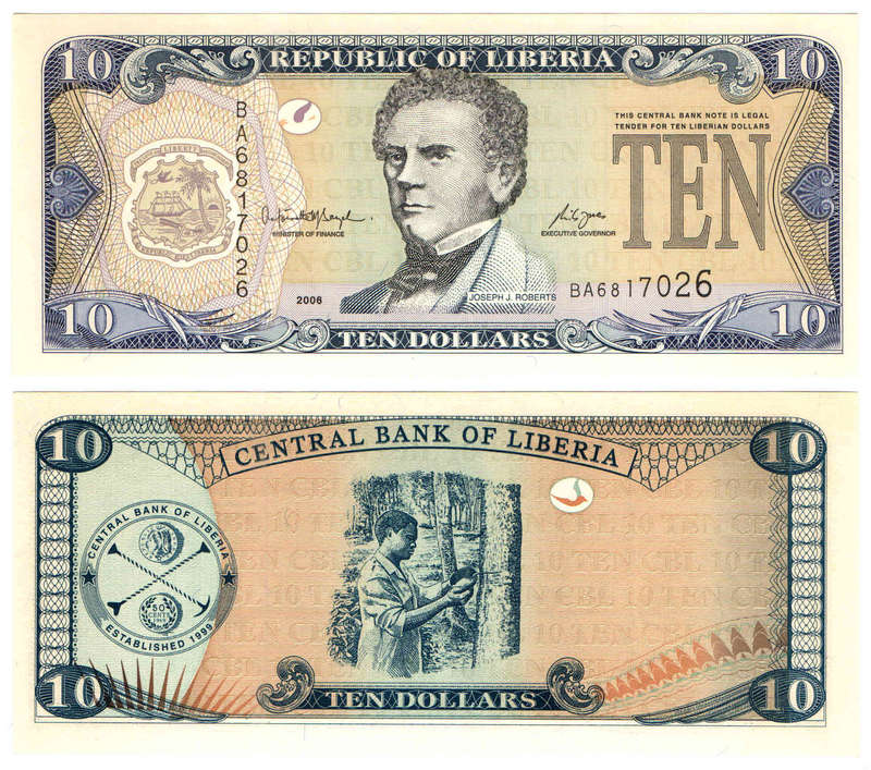 Liberia - 10 Dollars 2006 aUNC
